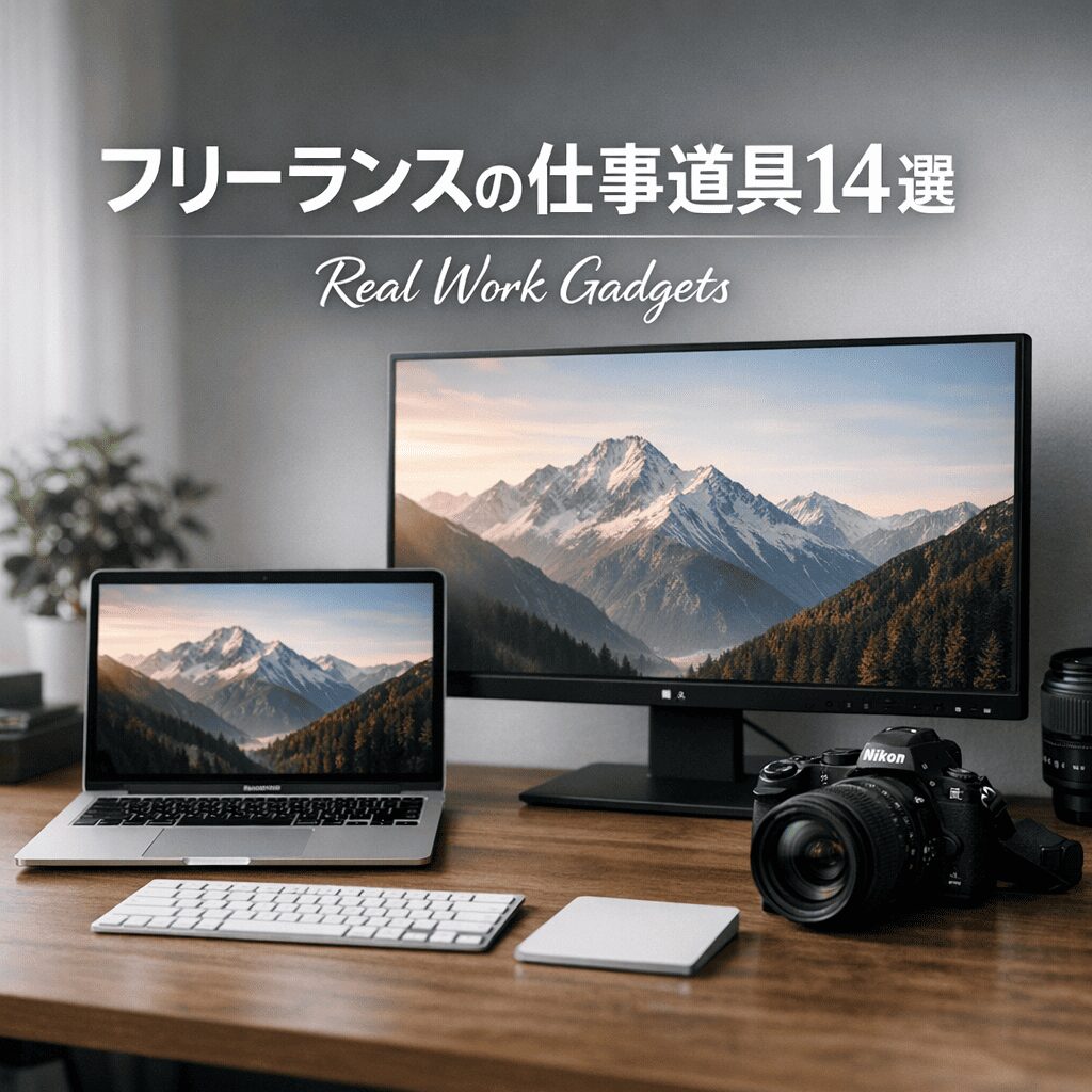 【フリーランスの愛用品】作業効率を底上げする在宅・モバイル両対応ガジェット14選
